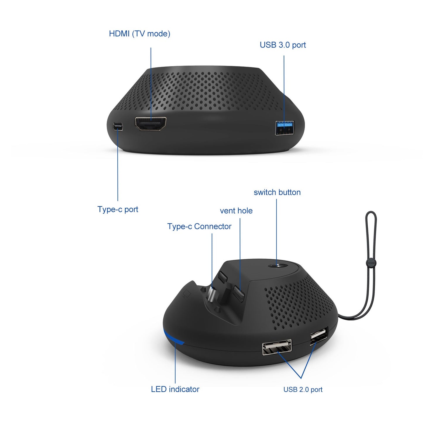 JYS Mini TV Dock Switch TV Charging Station with PCB Board for Nintendo Switch