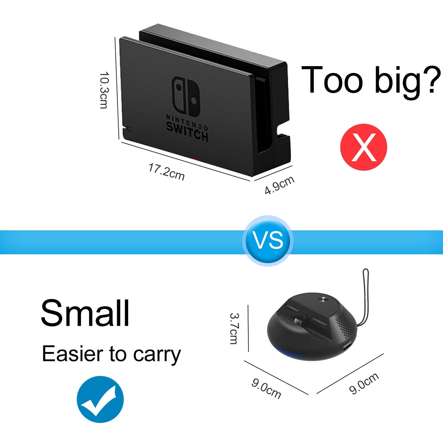 JYS Mini TV Dock Switch TV Charging Station with PCB Board for Nintendo Switch