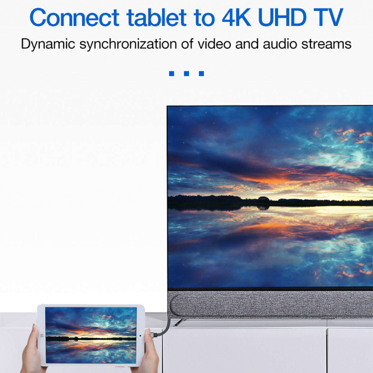 ULT-UNITE 3m Micro HDMI to HDMI 2.0 Male to Male Cable 4K 60HZ for Mobile Phone Digital Camera PC Projector - Silver