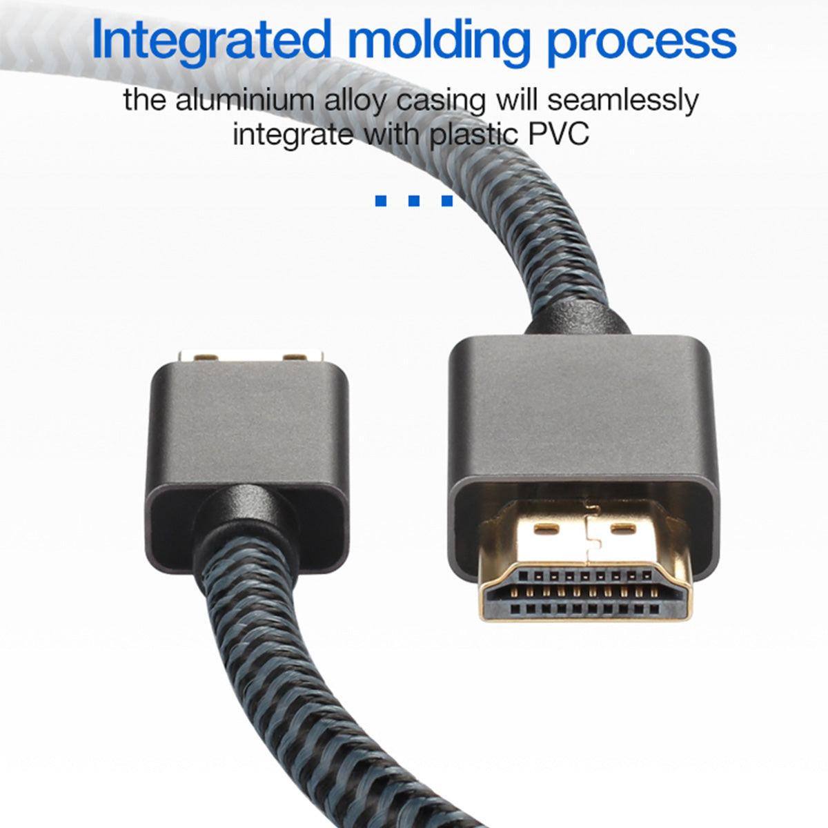 Uniqkart 1.2m 21Gbps High Speed 4K 60HZ Mini HDMI to HDMI Cable for Digital Camera PC Projector Monitor - Silver