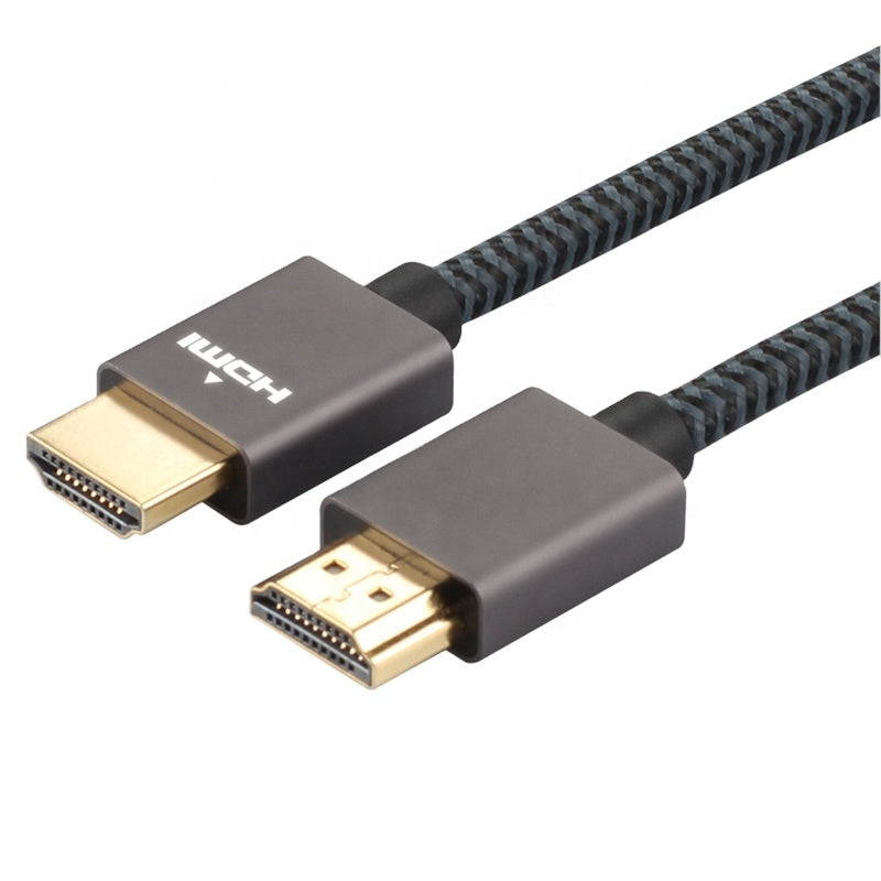 Uniqkart 1.2m HDMI 2.0 High-Definition Cable 4K/60Hz Video Audio Transfer Braided High Speed 18Gbps Cable Cord
