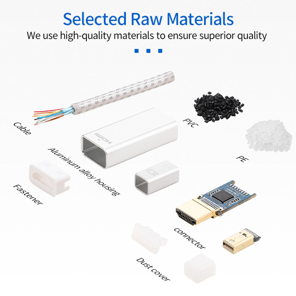 Mini DisplayPort to HDMI Data Sync Cable Compatible with Thunderbolt Braided Cord Gold-plated Connector Adapter Cable Support 1080P@60HZ (2m) - Silver