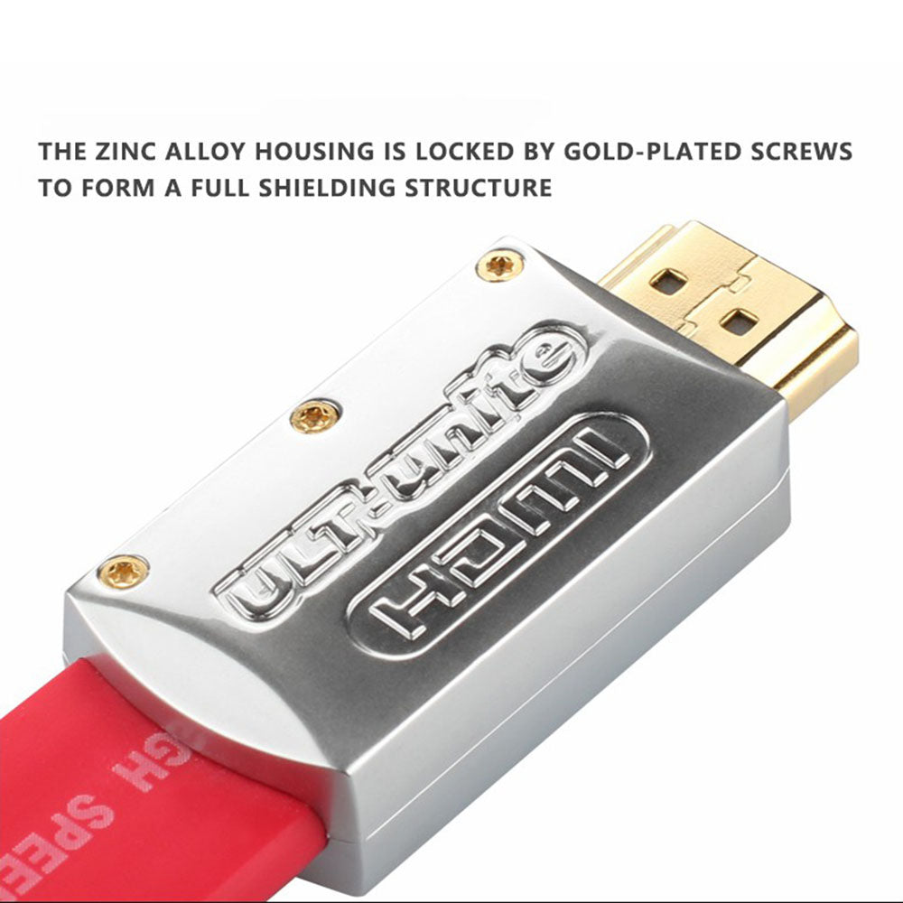 ULT-UNITE 15m Plug and Play 18Gbps 4K 60Hz HDMI 2.0 Male to Male Flat Cable