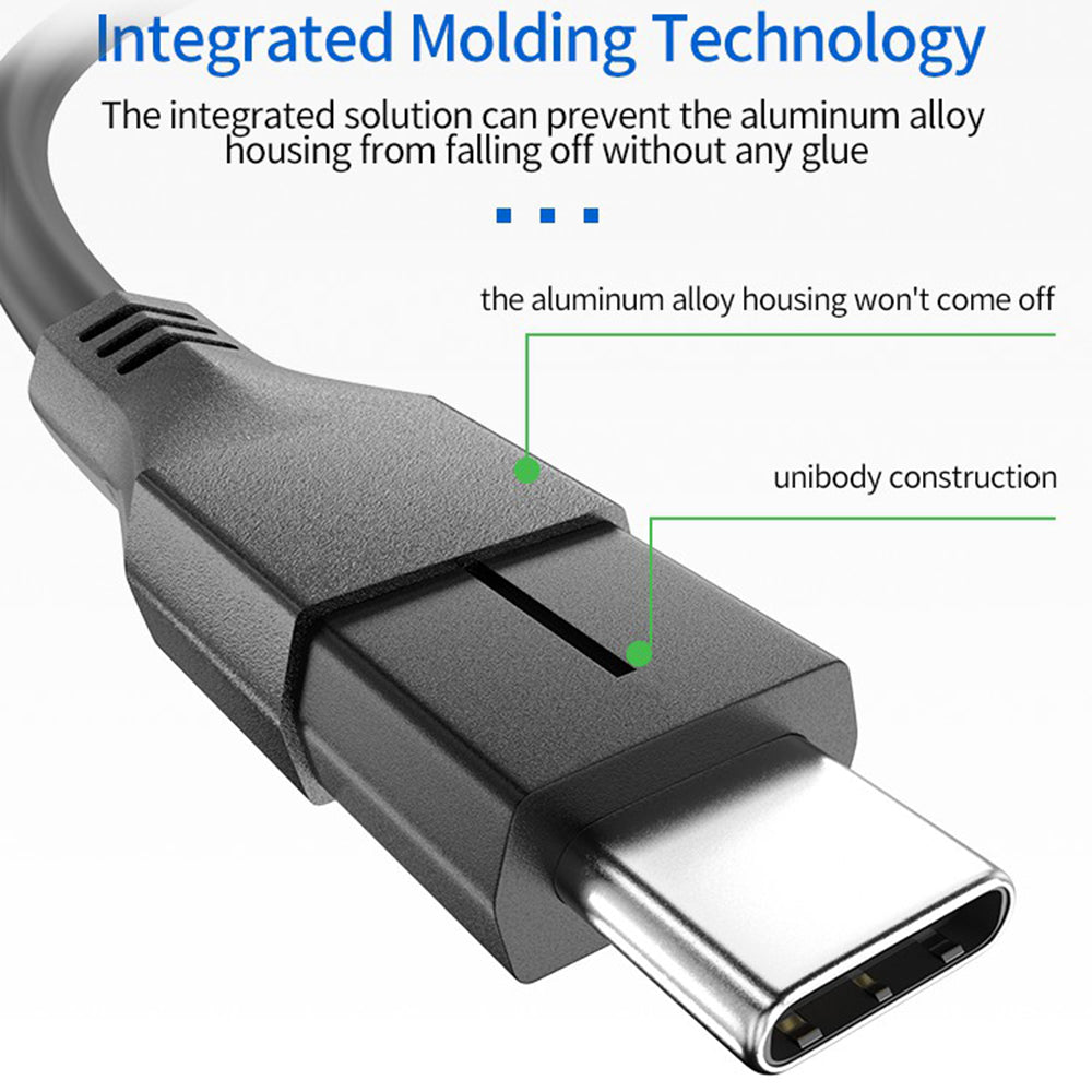 USB4 Cable USB-IF 40Gbps PD3.0 100W Super Charging USB Cable High-speed Data Sync Cord Compatible with Thunderbolt 3 (0.5m)