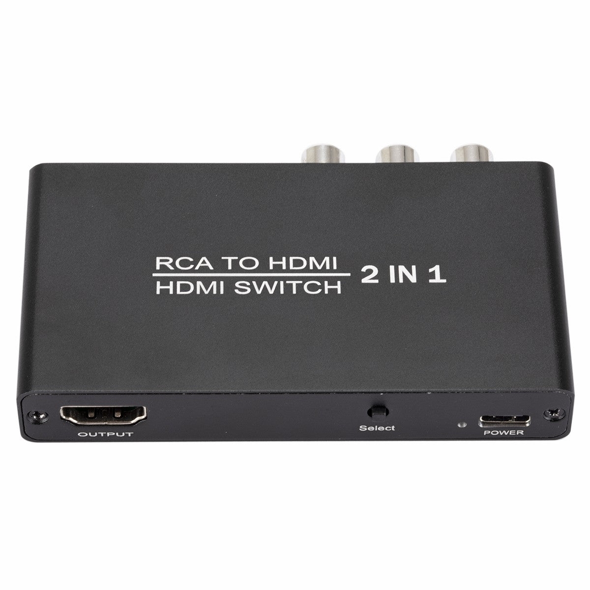 RCA to HDMI Converter 1 RCA + 2 HDMI Switcher Adapter Support 4K/30hz Video