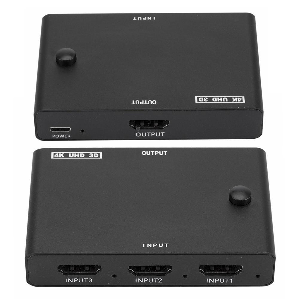 3 Input 1 Output HDMI Switcher 4K/30hz 3D HD Video Adapter for HDTV Monitor