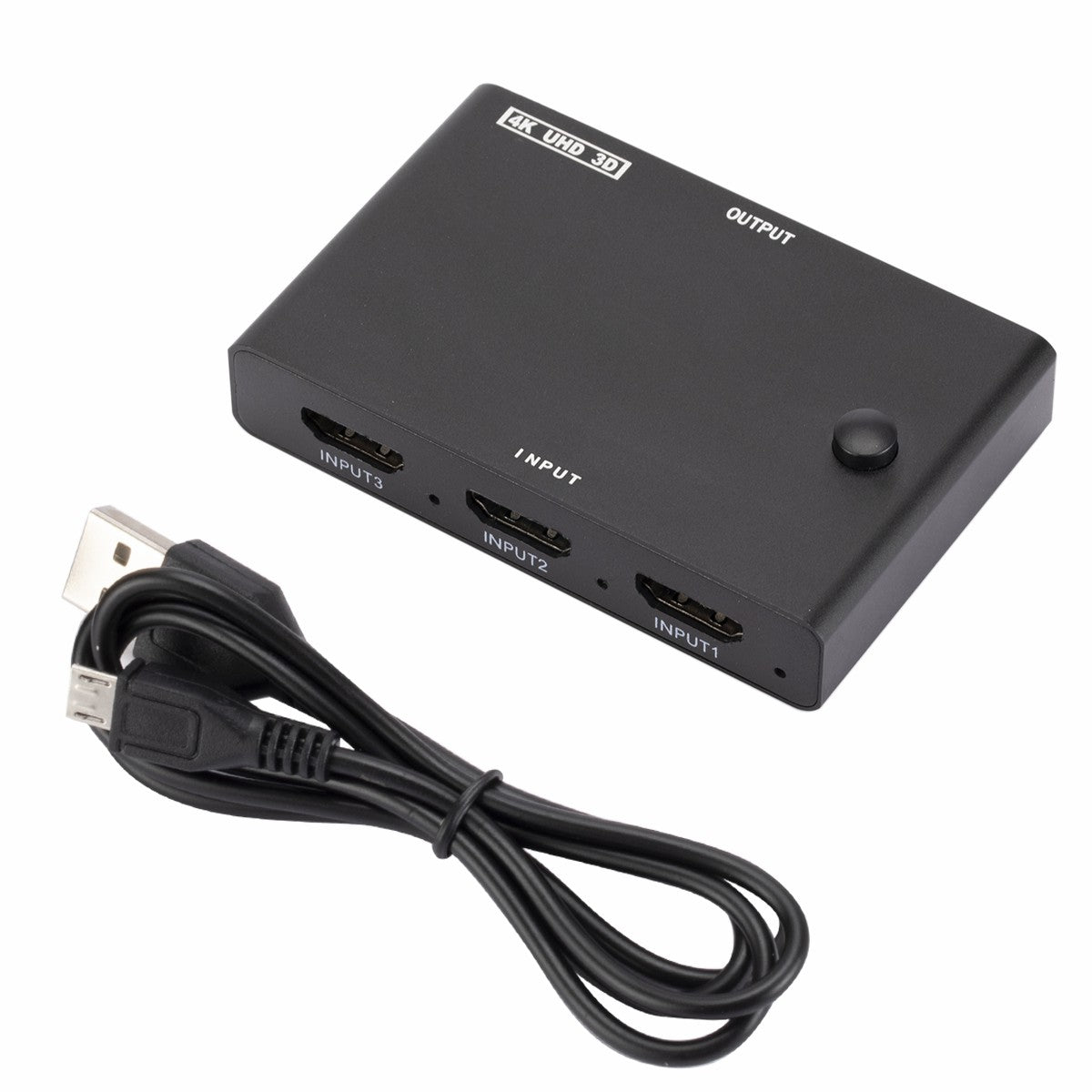 3 Input 1 Output HDMI Switcher 4K/30hz 3D HD Video Adapter for HDTV Monitor