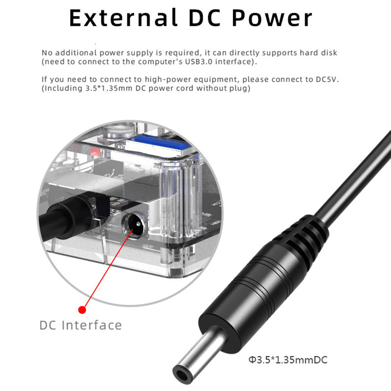 1718C Clear Design 5-in-1 USB C Hub to 4*USB 3.0 Ports and 1*2.1A Fast Charging Port Adapter Fast Charging USB C Hub for Laptops Computers Phones