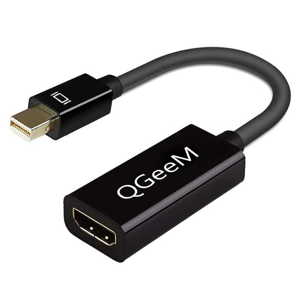 Uniqkart QG-HD10 Mini DP to HDMI Adapter Cable Gold-plated Portable DisplayPort Converter Support 1080P/60Hz Compatible with MacBook Pro