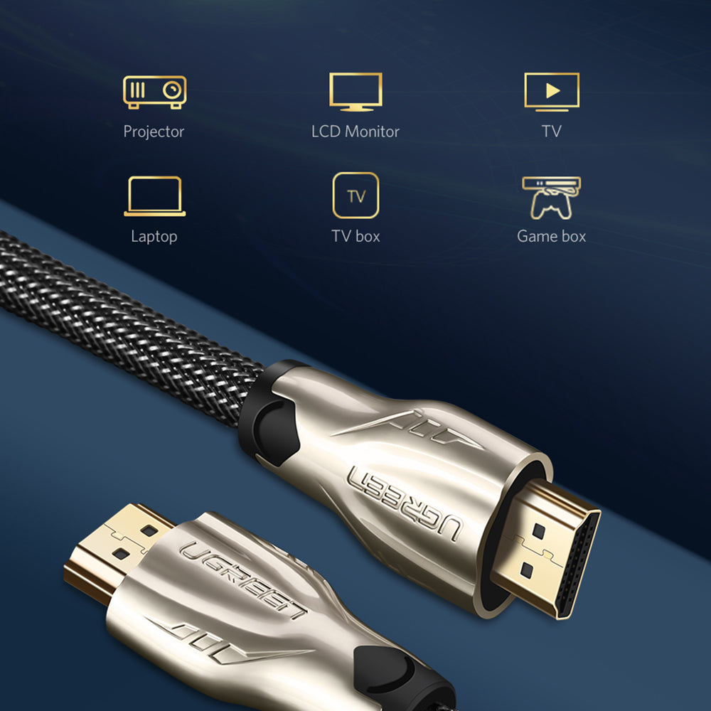 Uniqkart 1.5m 4K/60Hz HDMI Cable for Apple TV Xbox One PS5 Multi-shielded Tinned Copper Core Wire