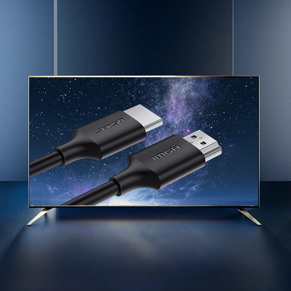 Uniqkart 60173 0.5m HDMI Male to Male Cable Support 4K 60Hz for PS5 PS4 TV Monitor Laptop