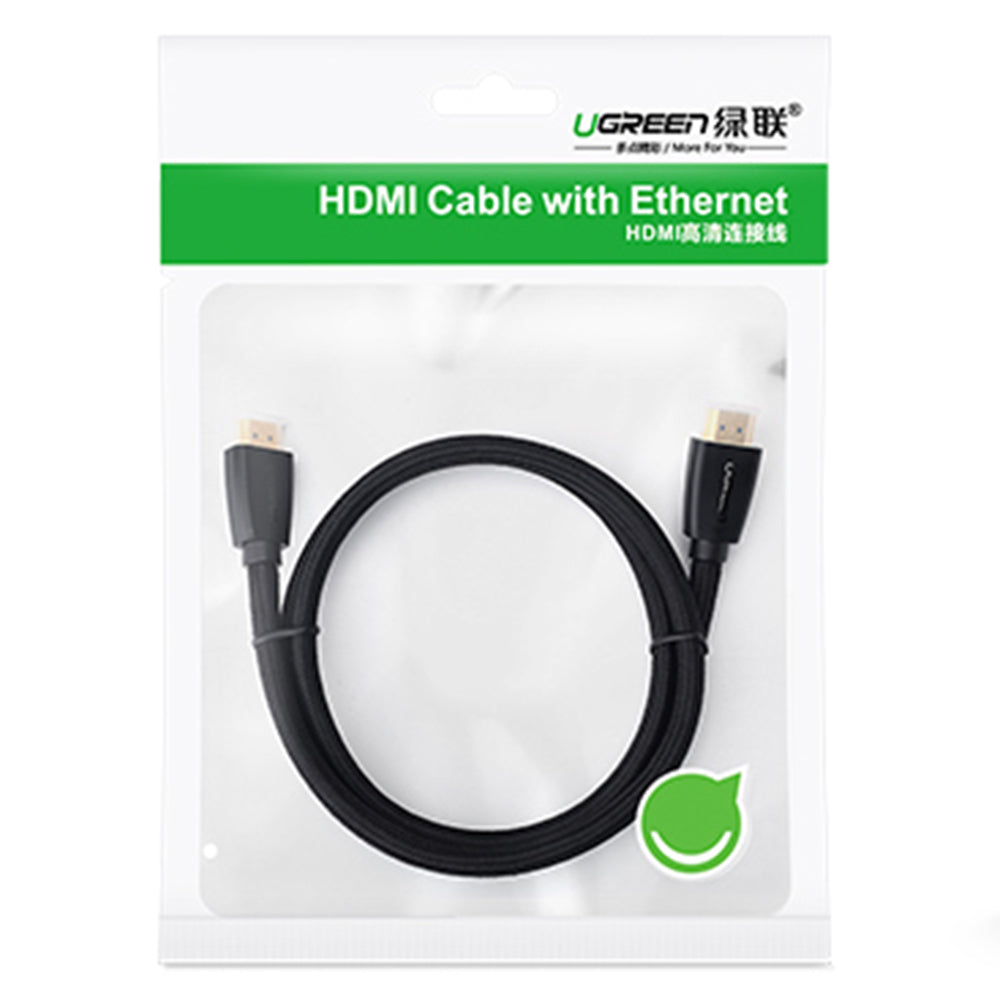 Uniqkart 40408 1m Super-Speed 18Gbps HDMI Cable Braided 4K/60Hz HDMI Male to Male Cord for UHD/TV Monitor/Computer/Xbox 360/PS5/PS4