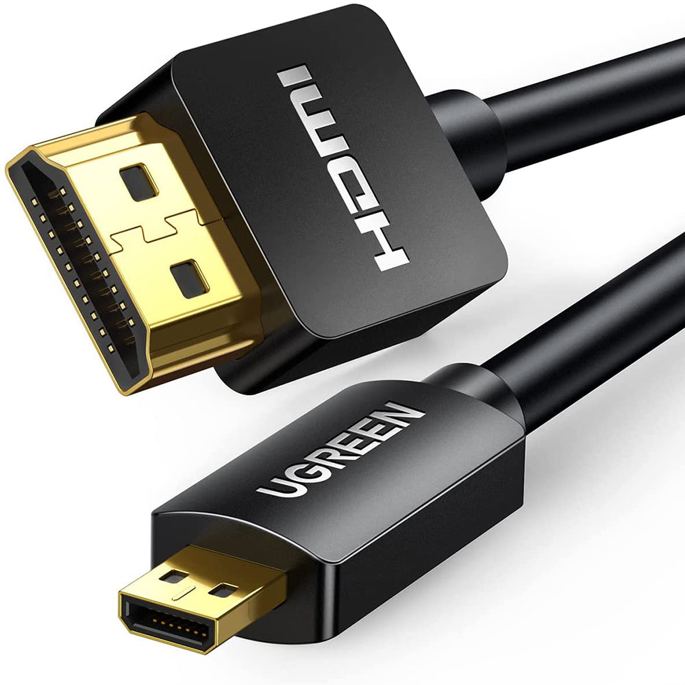 Uniqkart 1m Micro HDMI to HDMI Cable for GoPro Hero 7 Black Hero 5 4 6 Raspberry Pi 4 Male to Male Adapter Cord