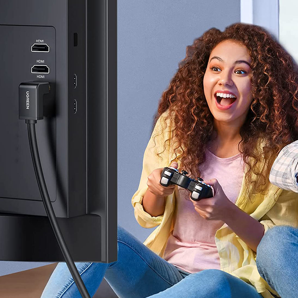 UGREEN 1.5m 270 Degree Angle Adapter 4K 60Hz HDMI Cable for PS3/4/5/Xbox One/360 HDTV