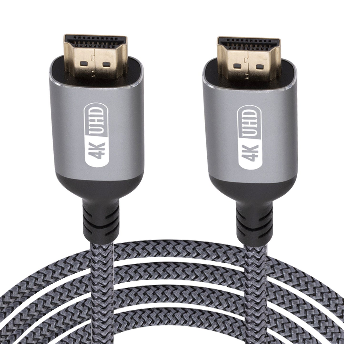 Uniqkart 5m 4K HDMI Cord Gold-plated Plug HDMI Male to Male Braided Cable UHD Video Transmission Wire for PS5/Computer/TV