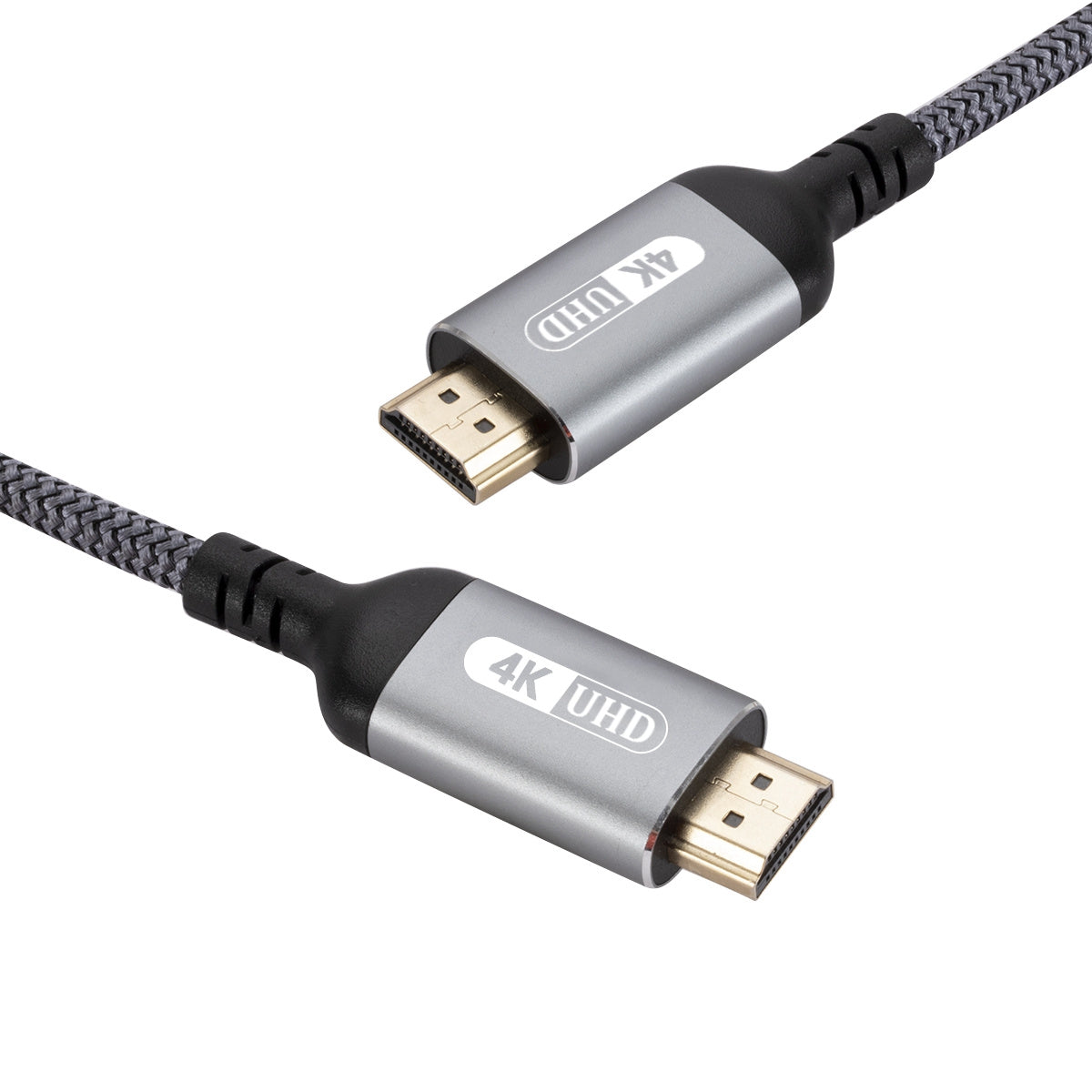 Uniqkart 5m 4K HDMI Cord Gold-plated Plug HDMI Male to Male Braided Cable UHD Video Transmission Wire for PS5/Computer/TV