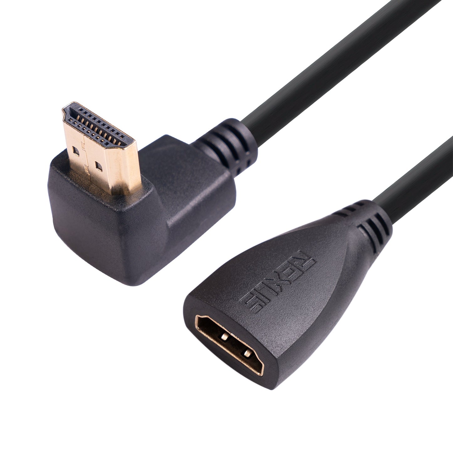270-Degree Elbow HDMI Male to HDMI Female Adapter Cable Extension Line for Xbox TV Laptop