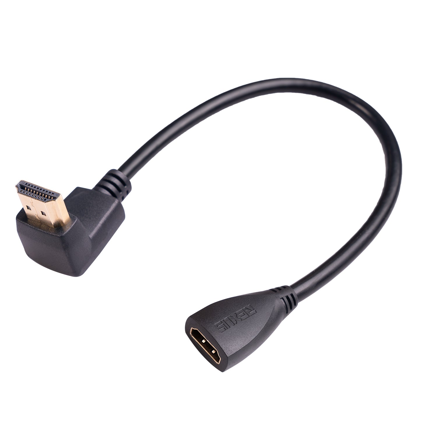 270-Degree Elbow HDMI Male to HDMI Female Adapter Cable Extension Line for Xbox TV Laptop
