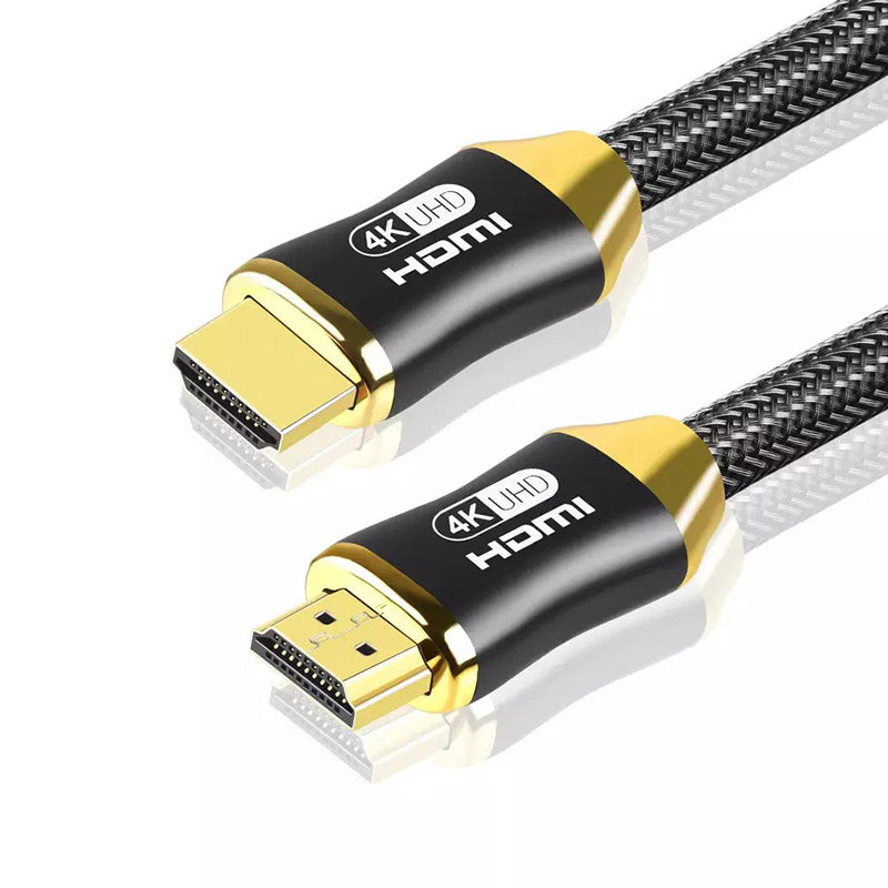1.5m 28AWG 4K HDMI 2.0 Cable 24K Gold Plated Connector HDMI Cord for PS3 / HDTV / Projector - Matte Black