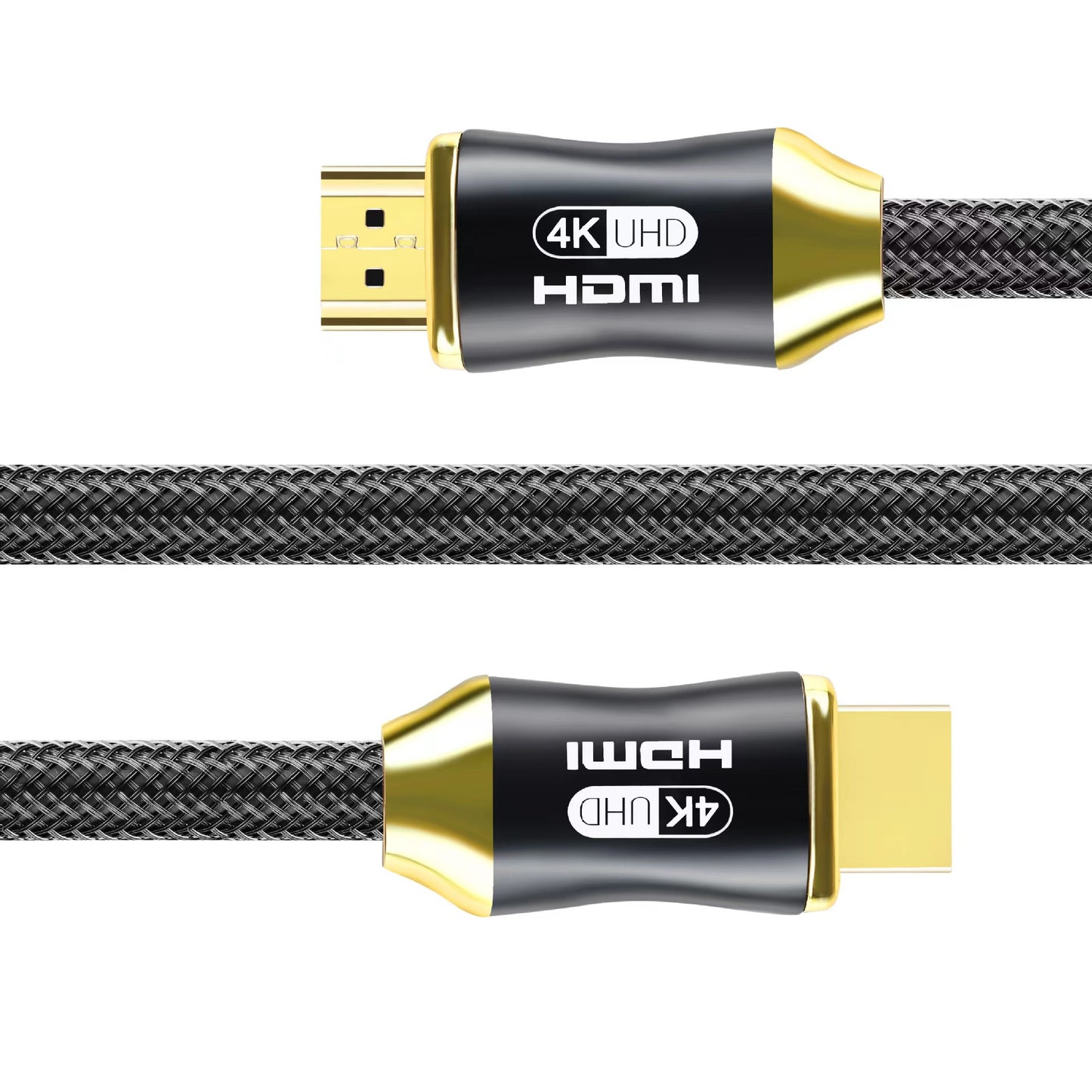 5m 28AWG 4K HDMI 2.0 Cable Nylon Braided HDMI-compatible Connection Wire for PS3 / HDTV / Projector - Matte Black