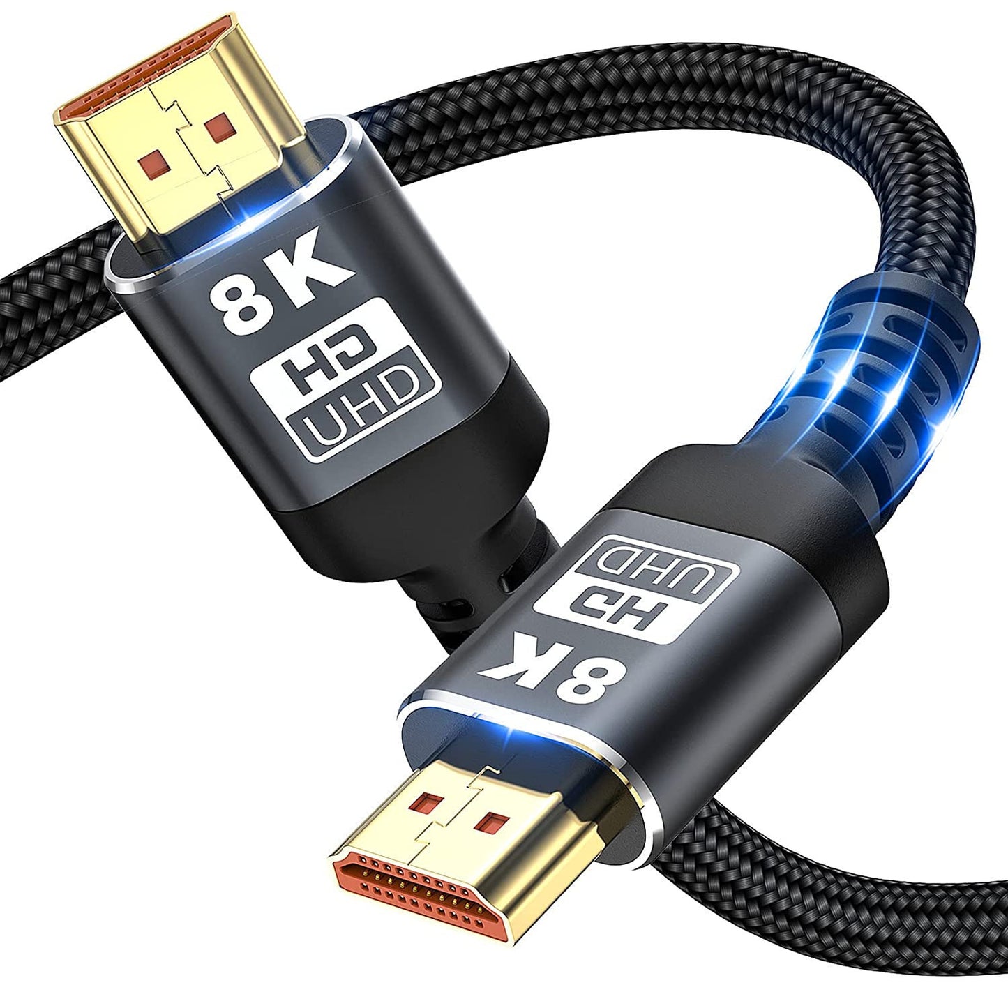 1.5m HDMI 2.1 Cable 48Gbps High Speed 8K / 60Hz 28AWG HDMI-compatible Cord for Xbox / PS5 / Blu-ray Player / Projector