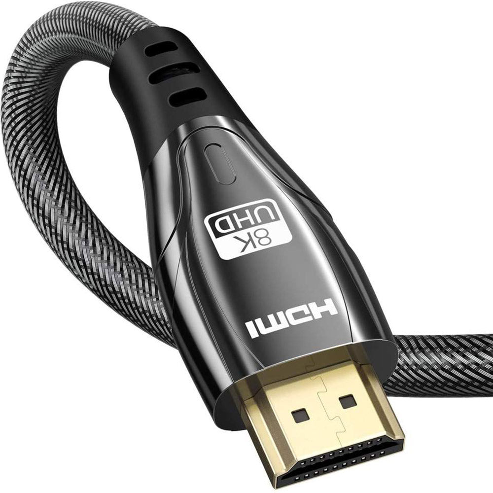 1.5m 30AWG 8K / 60Hz HDMI 2.1 Cable 48Gbps Gold Plated Connector HD Cord for PS5 XBox TV Computer Projector