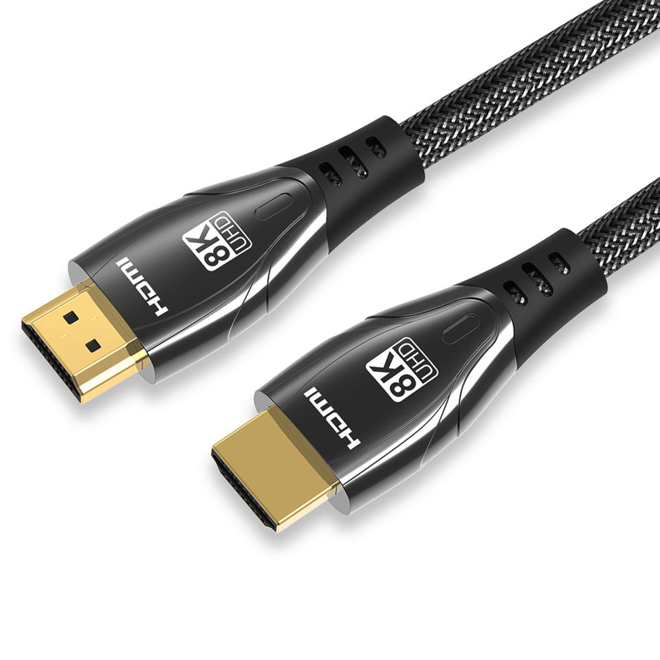 1.5m 30AWG 8K / 60Hz HDMI 2.1 Cable 48Gbps Gold Plated Connector HD Cord for PS5 XBox TV Computer Projector