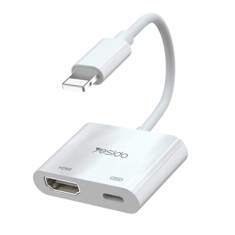 YESIDO HM06 Lightning to HDMI 1080P HD Video Converter Adapter with PD Charging Port