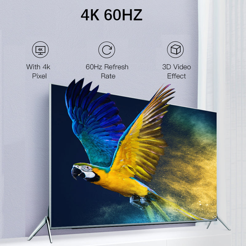 YESIDO HM07 1.8m 4K / 60Hz Type-C to HDMI HD Video Adapter Cable with PD Power Source Port