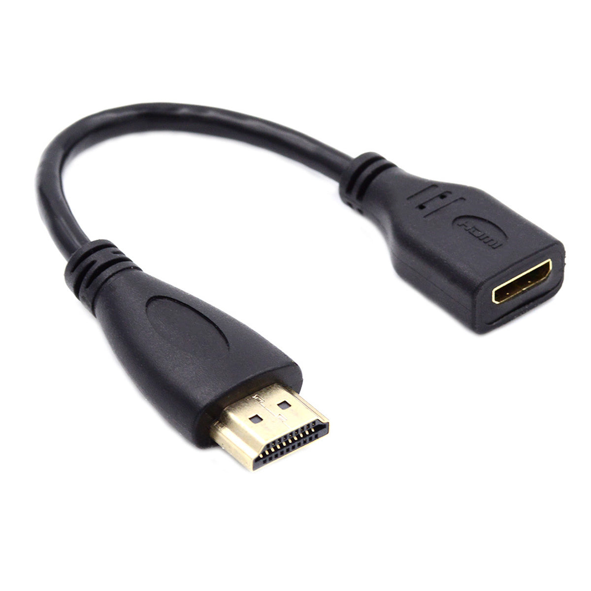 HD-014-AMCF 15cm Mini HDMI Type-C Socket Female to HDMI Type-A Male Adapter Cable for Camera HDTV 4K 1080P