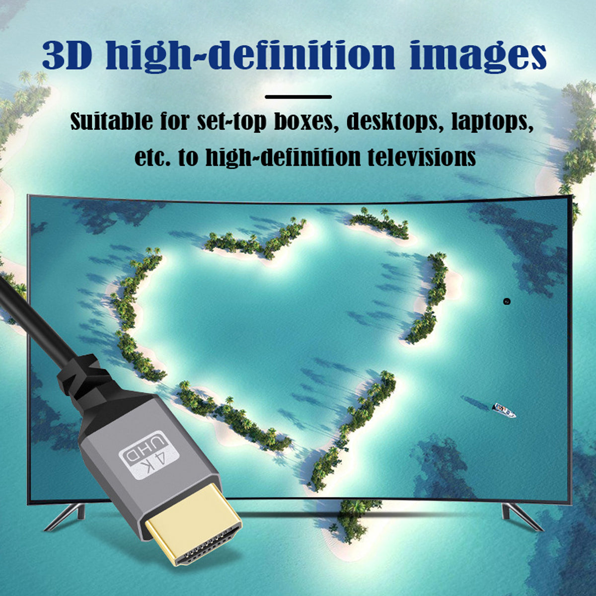 HD-036-LE Mini HDMI 1.4 Male to HDMI Male 4K 60Hz Stretch Coiled Cable Left Angled 90 Degree for HDTV Laptop PC Monitor