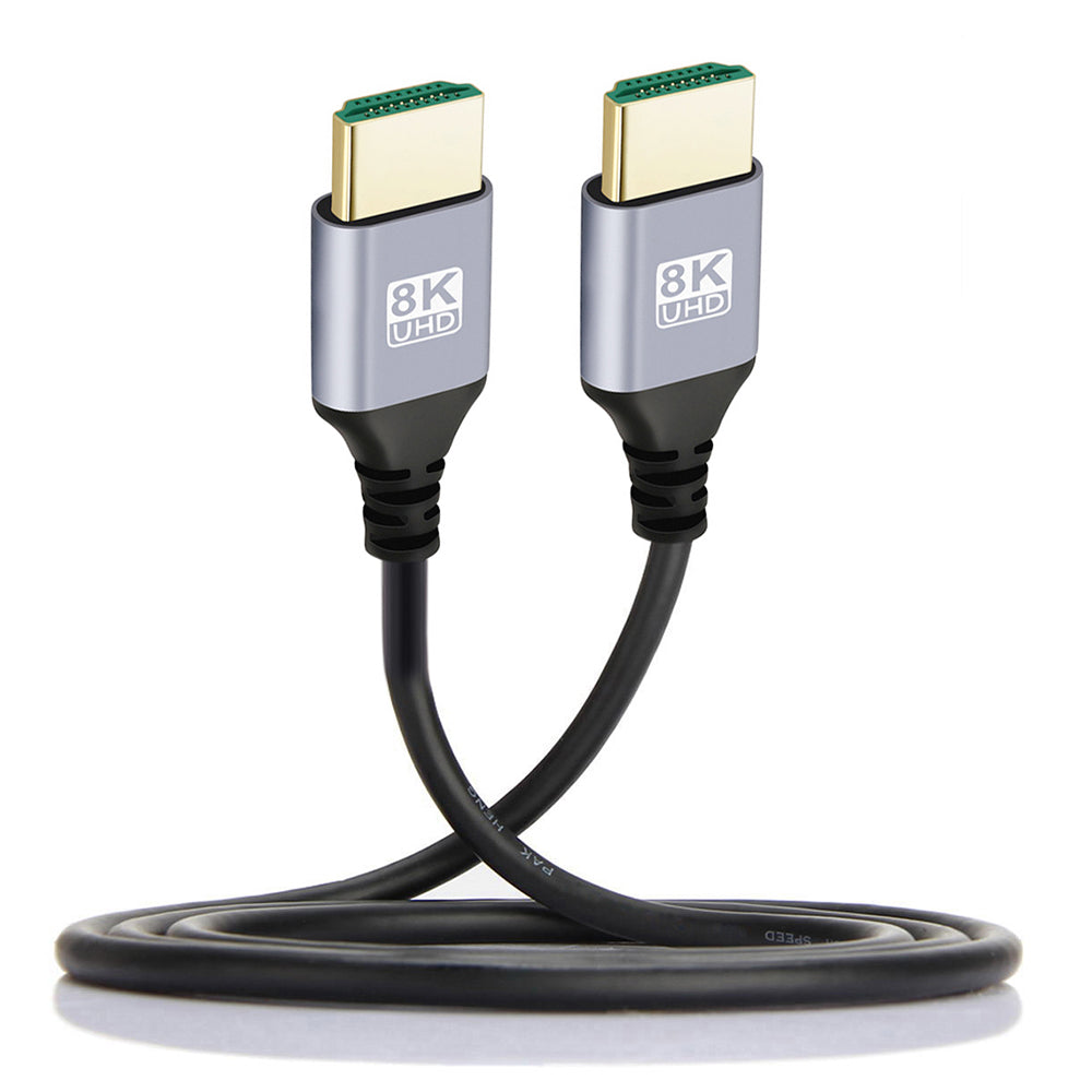 HD-028-3.0M 3m HDMI 2.1 8K 4K HDTV Connection Cord High-Speed HDMI Male to Male Slim Cable (OD=4.0MM)