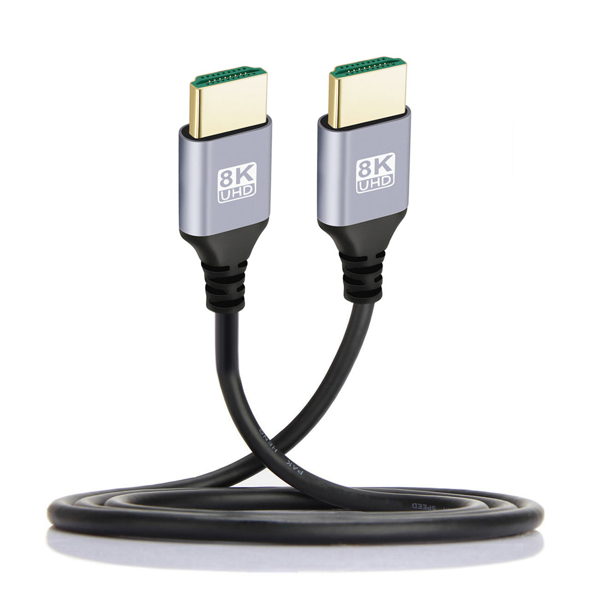 HD-028-2.0M 2m HDMI 2.1 Ultra-Thin Cable 8K 4K HDTV Slim Cord High-Speed HDMI Male to Male Line (OD=4.0MM)