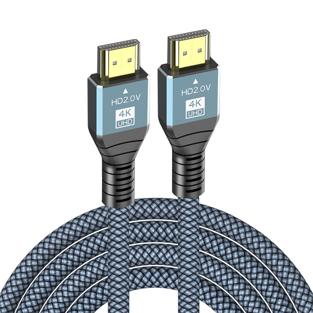 2m HDMI 2.0 Cable High-Speed HDMI Male to Male Nylon Braided Cord Supports 4K HD Video
