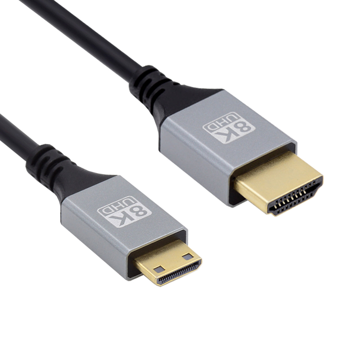 HD-039-0.5M Ultra-Thin UHD 8K Micro HDMI to HDMI Cable 2.1 High Speed 8K@60hz HDMI Cord for Camera Tablet