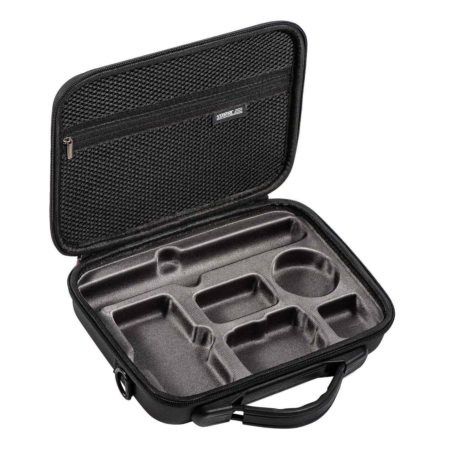 Uniqkart 1111360 For DJI Osmo Action 3 Portable Shockproof Camera and Accessories Carrying Case Zipper Storage Bag - Black