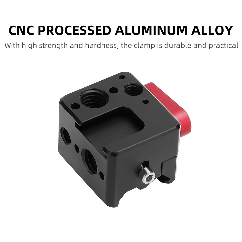 RO-HC522 For DJI RS 3 / RS 3 Pro / RSC 2 / RS2 Camera Stabilizer Cold Shoe 1 / 4 3 / 8 Screw Hole Expansion Adapter