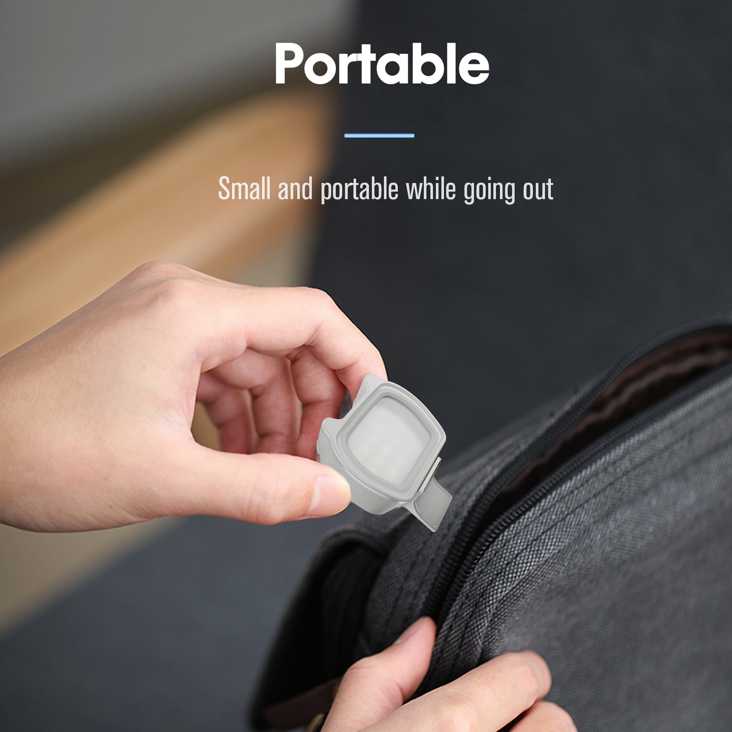 Uniqkart 1YTY0001 For DJI OM6 / OM SE / OM 5 / OM4 SE Magnetic Fill Light 3 Light Modes Phone Video Vlog Fill Light