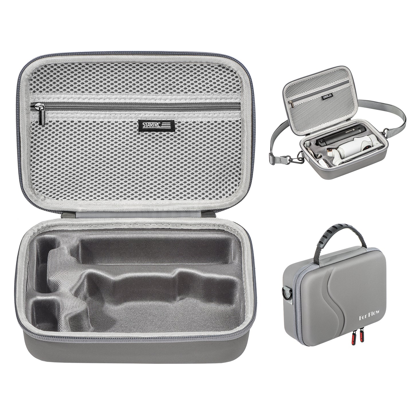 Uniqkart 1119275 Portable Carrying Case for Insta360 Flow Storage Bag Gimbal Stabilizer Zippered Crossbody Bag