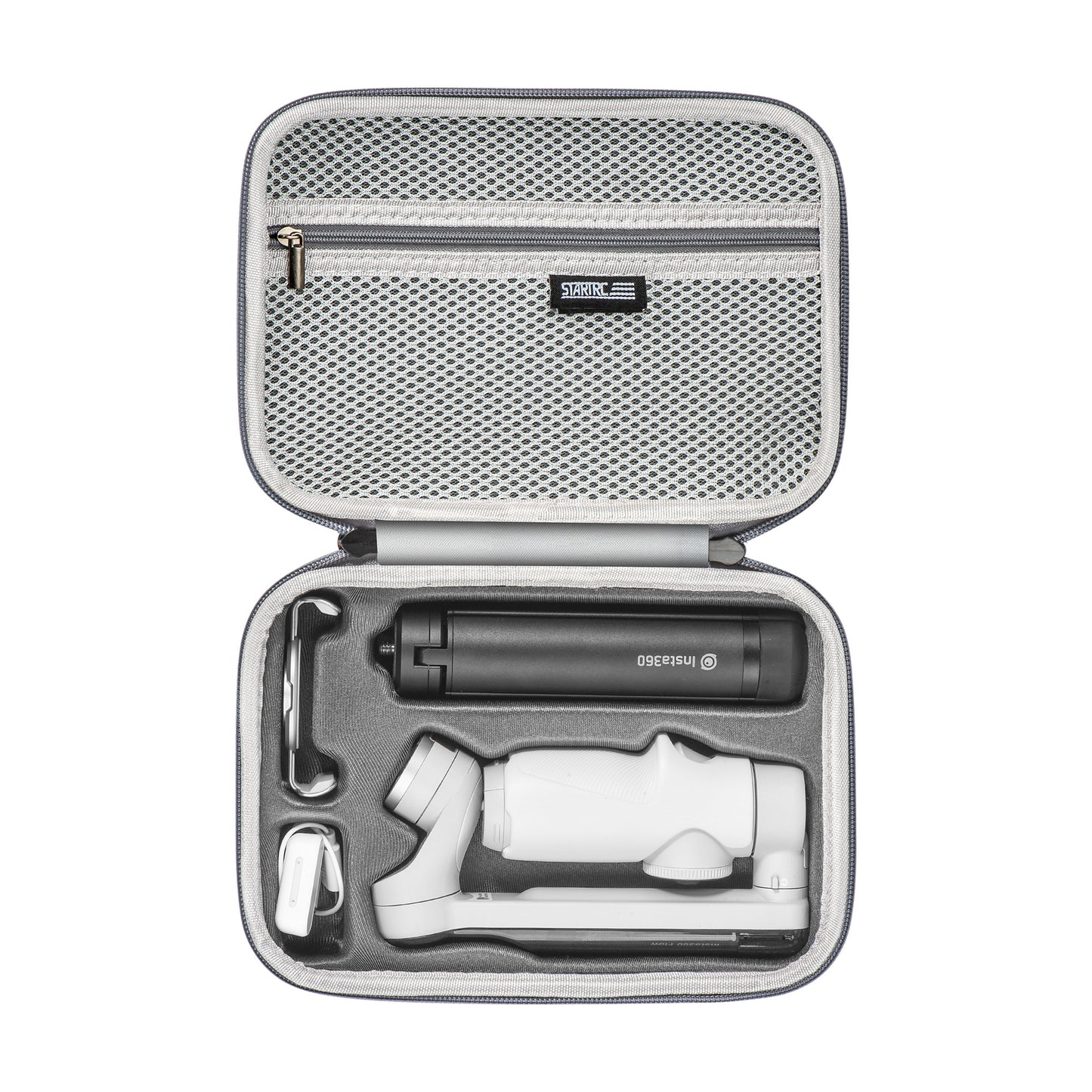 Uniqkart 1119275 Portable Carrying Case for Insta360 Flow Storage Bag Gimbal Stabilizer Zippered Crossbody Bag