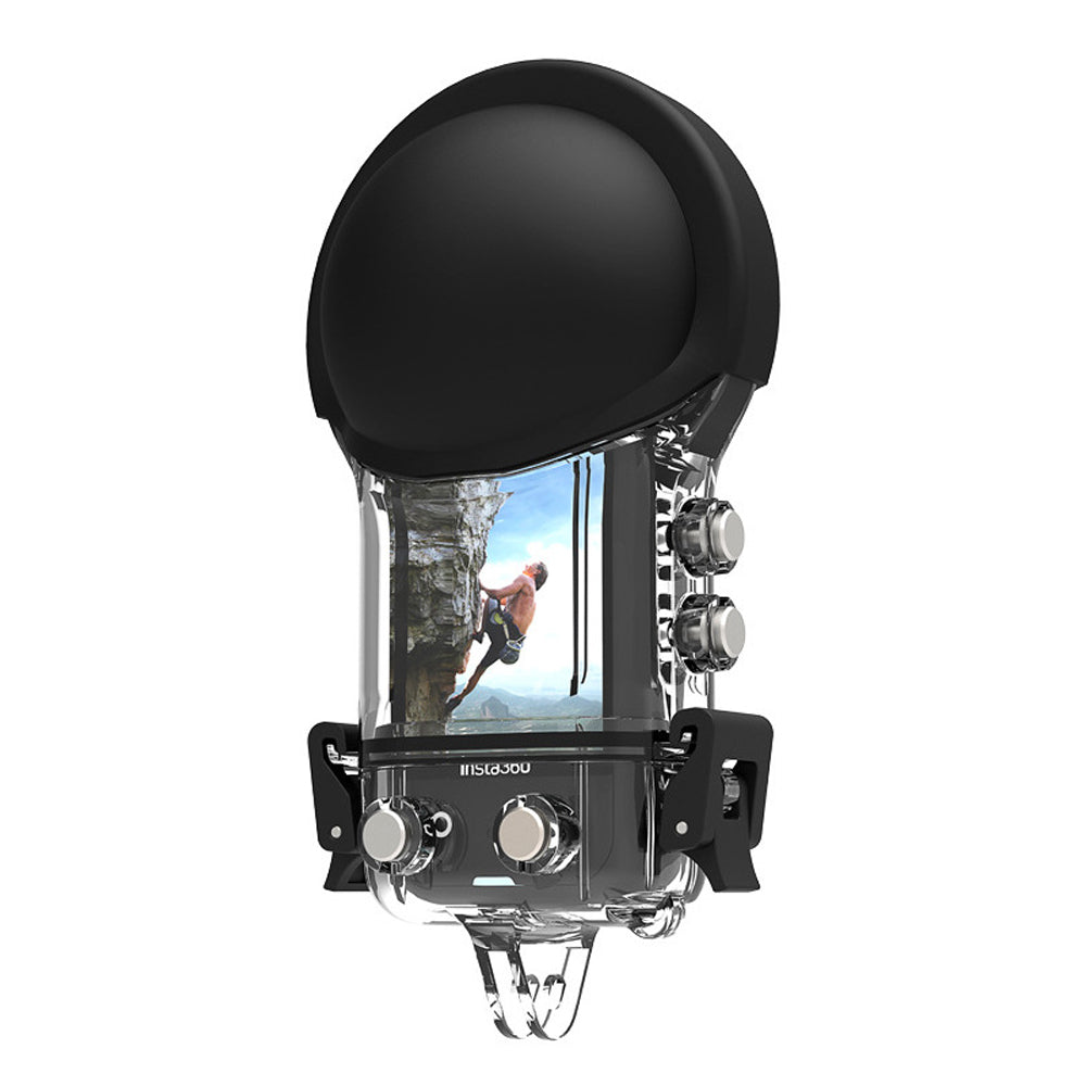 Uniqkart for Insta360 X3 Waterproof Silicone Case Underwater Diving Protection Sleeve Cover