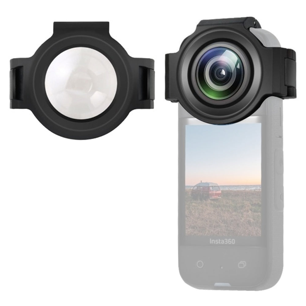 Uniqkart for Insta360 X3 Lens Protection Cover PC + Optical Glass Panoramic Action Camera Protective Lens