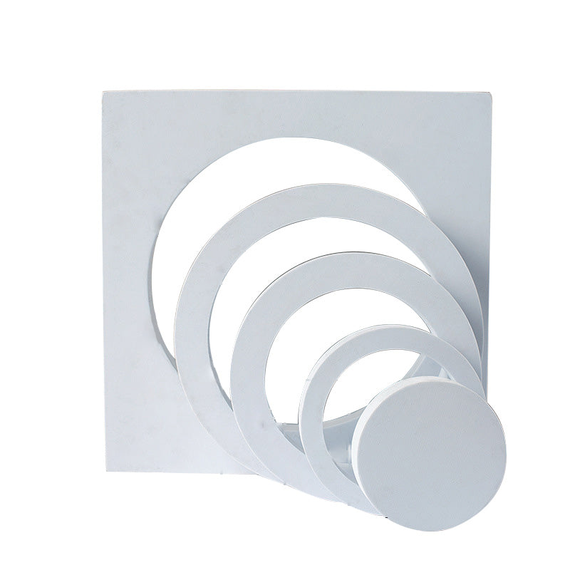 5pcs/Set Geometric Cube Photo Studio Photography Backdrops Shot Props Posing Photography Background - White