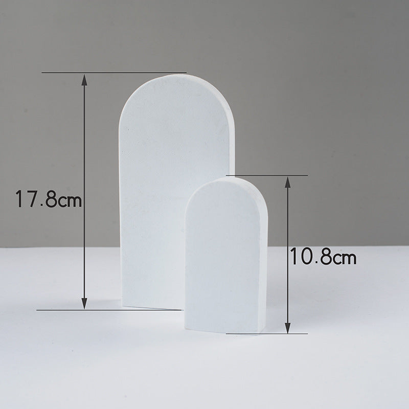 2pcs/Set Foam Geometric Cube Photography Backgrounds Props Accessories Photo Studio Backdrops - White