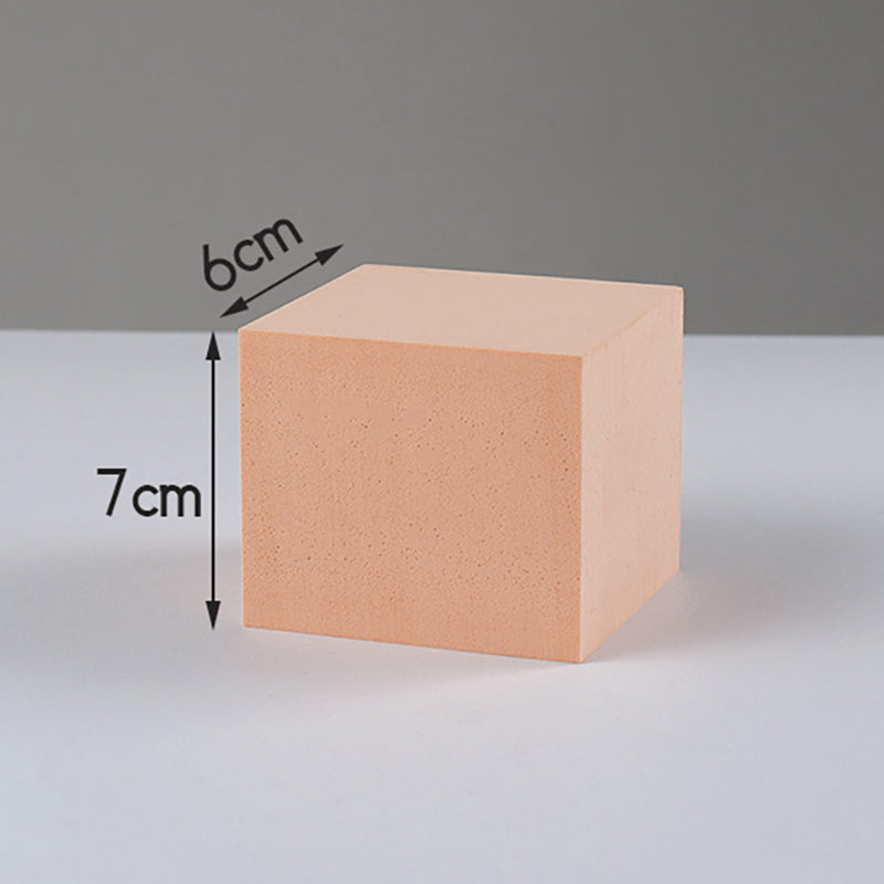 7*7*6cm Geometric Shape Photography Prop Shooting Background Cuboid Ornament - Nude