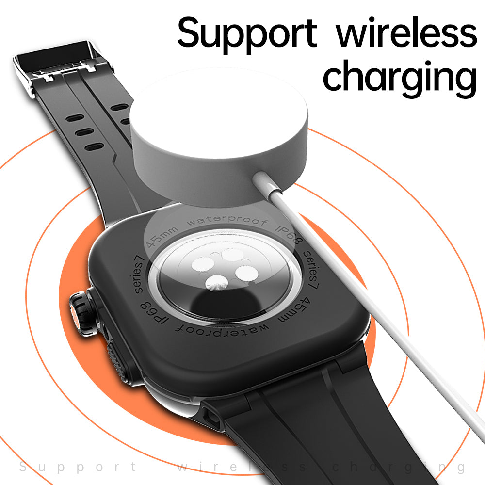 SHELLBOX For Apple Watch Series 8 45mm / 7 45mm Waterproof Case Shockproof Screen Protective Case with Silicone Watch Band