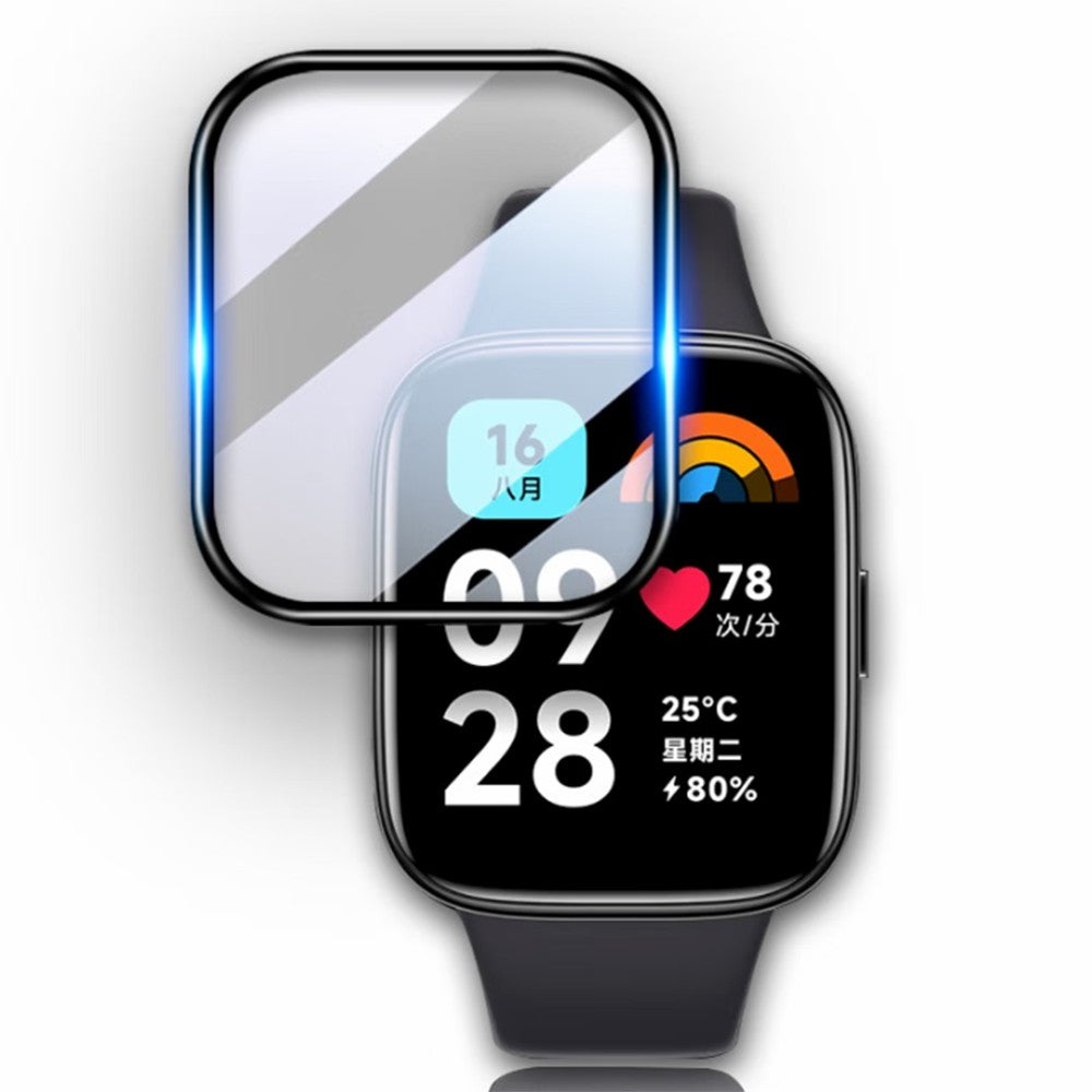 1Pc For Xiaomi Redmi Watch 3 Lite 3D PET Screen Protector Black Edge Anti-scratch Watch Screen Film