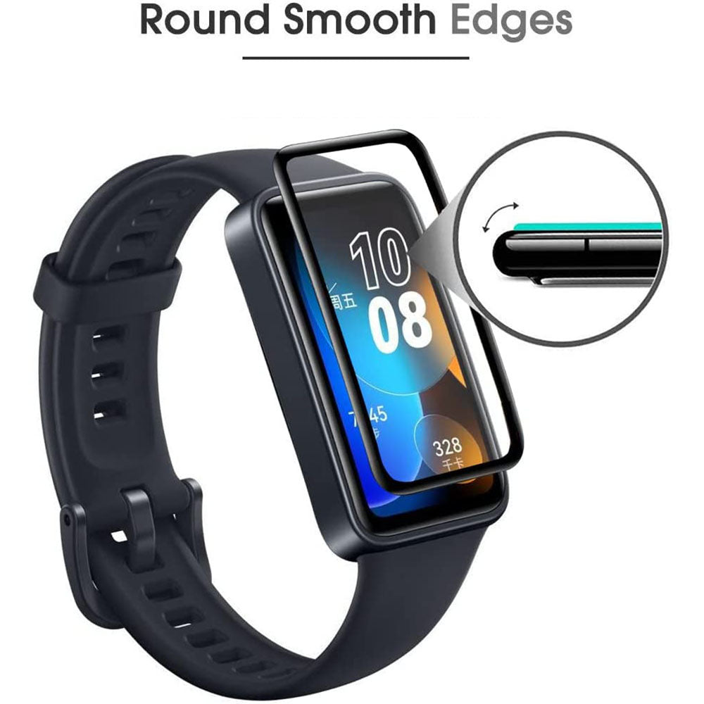 1Pc HD Clear Screen Protector for Huawei Band 8 , Black Edge Anti-scratch 3D PET Screen Film