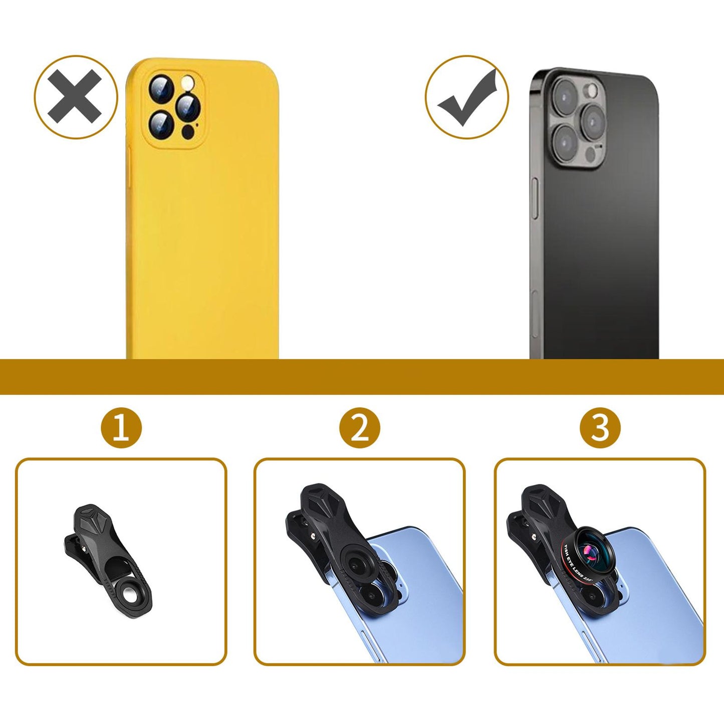 10x Macro Lens Camera 75mm Phone Lense Camera Kit for 90% Smartphones