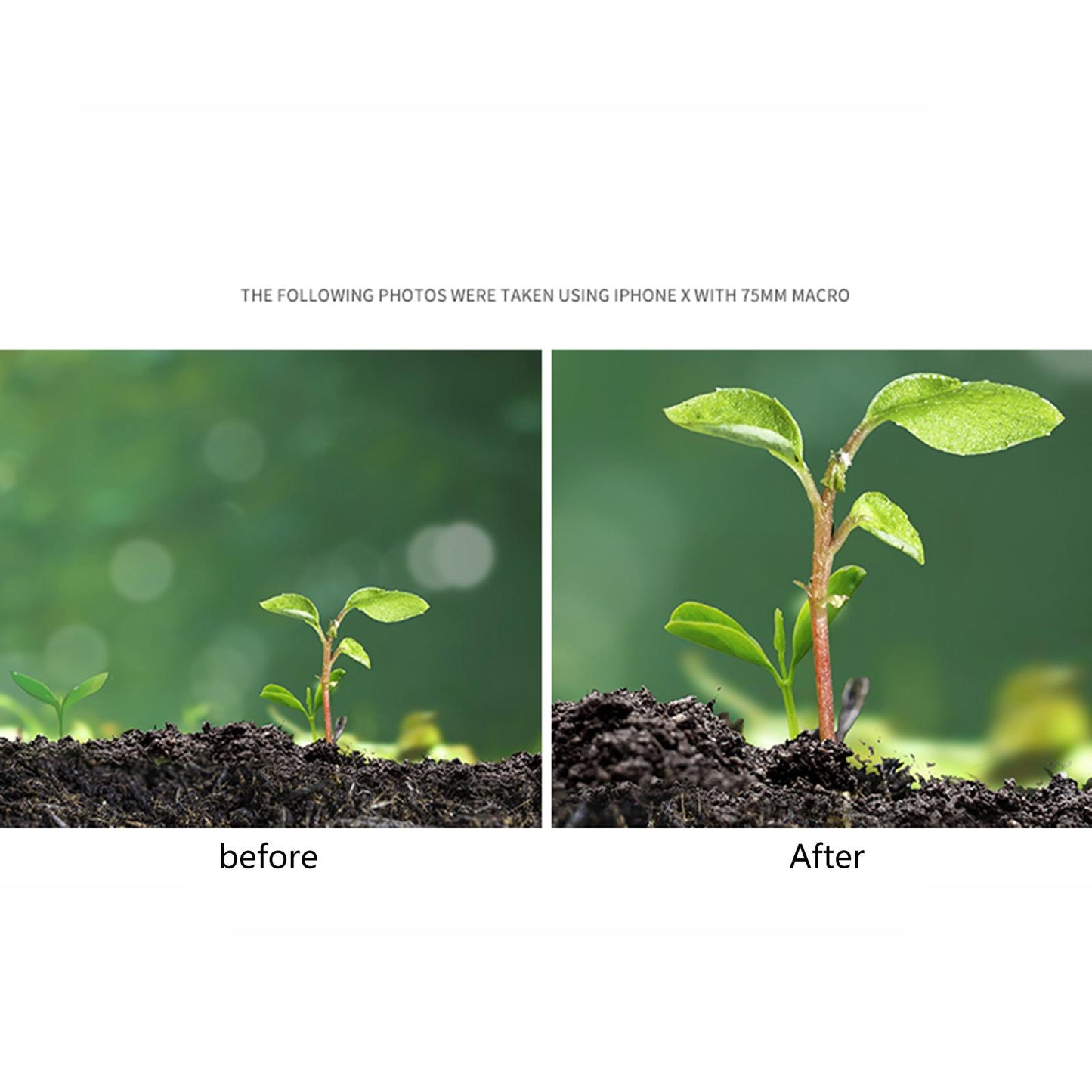 10x Macro Lens Camera 75mm Phone Lense Camera Kit for 90% Smartphones